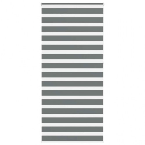 Zebragardin mørkegrå 100×230 cm - stofbredde 95,9 cm, polyester