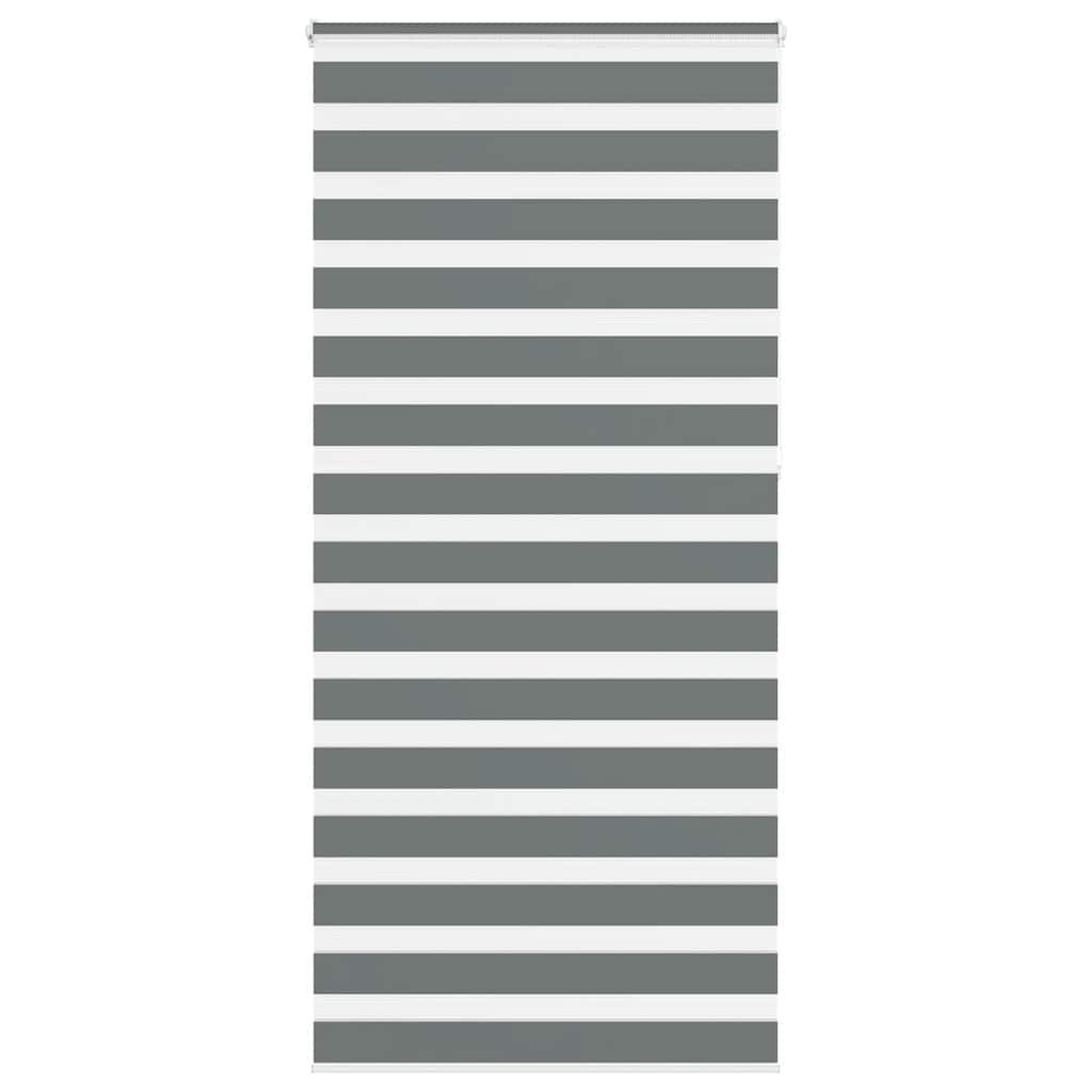 Zebragardin mørkegrå 100x230 cm stofbredde 95,9 cm polyester