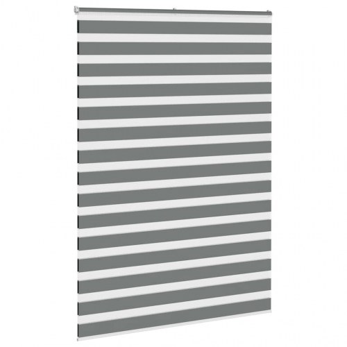 Zebragardin mørkegrå 160×200 cm - stofbredde 155,9 cm, polyester