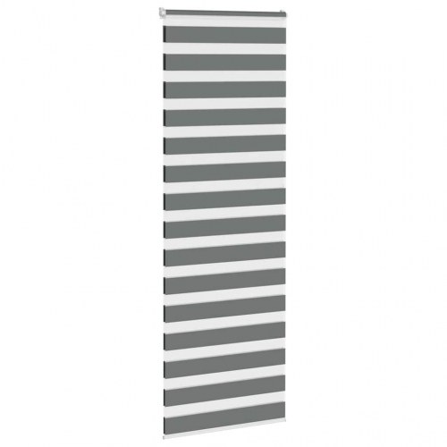 Zebragardin mørkegrå 90×230 cm - stofbredde 85,9 cm, polyester