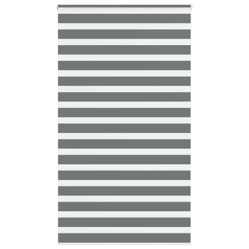 Zebragardin mørkegrå 125x230 cm stofbredde 120,9 cm polyester