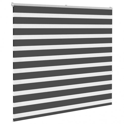 Zebragardin - sort 160×150 cm, stofbredde 155,9 cm, polyester