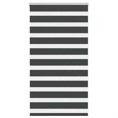 Zebragardin - sort 80×100 cm, stofbredde 75,9 cm, polyester