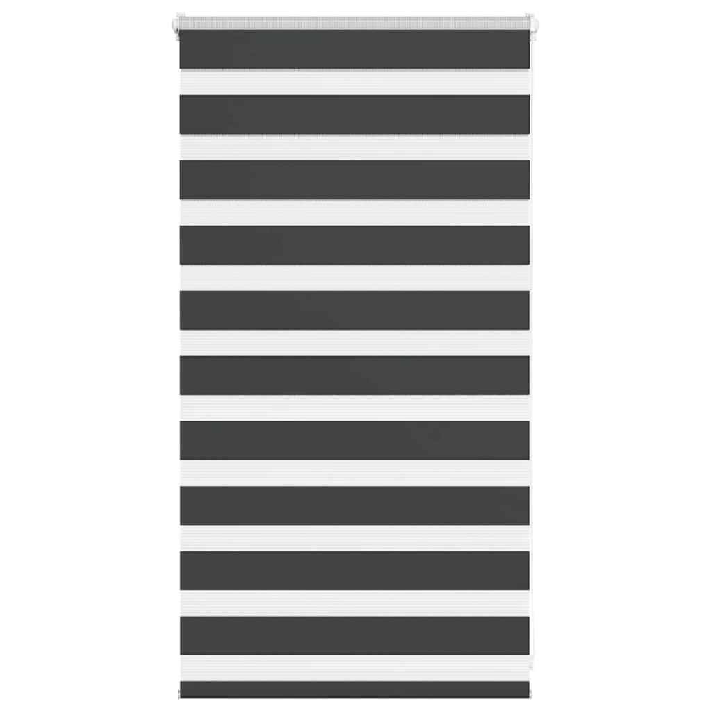 Zebragardin sort 80x100 cm stofbredde 75,9 cm polyester