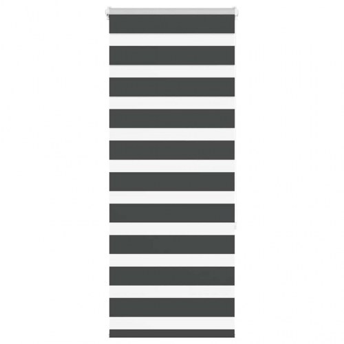 Zebragardin - sort 55×150 cm, stofbredde 50,9 cm, polyester