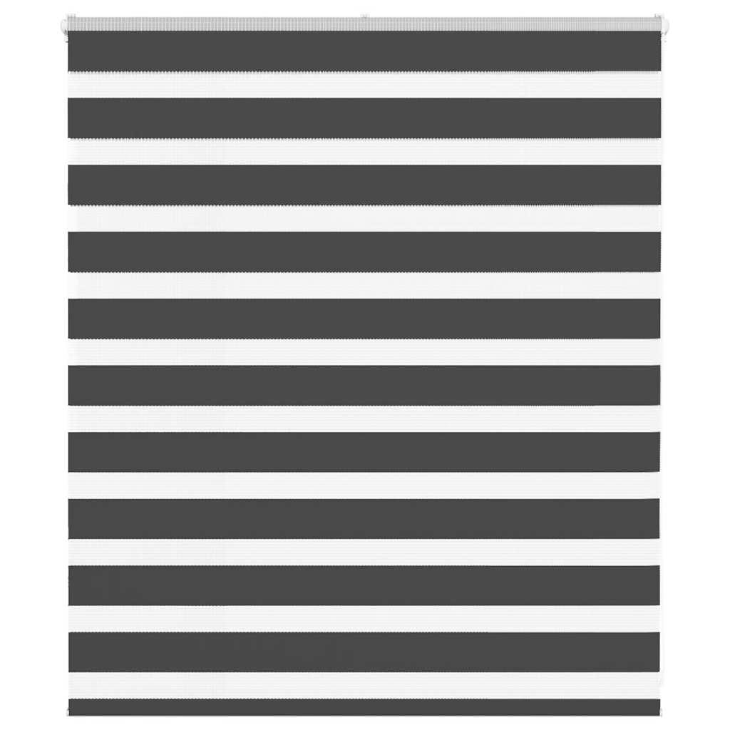Zebragardin sort 120x100 cm stofbredde 115,9 cm polyester