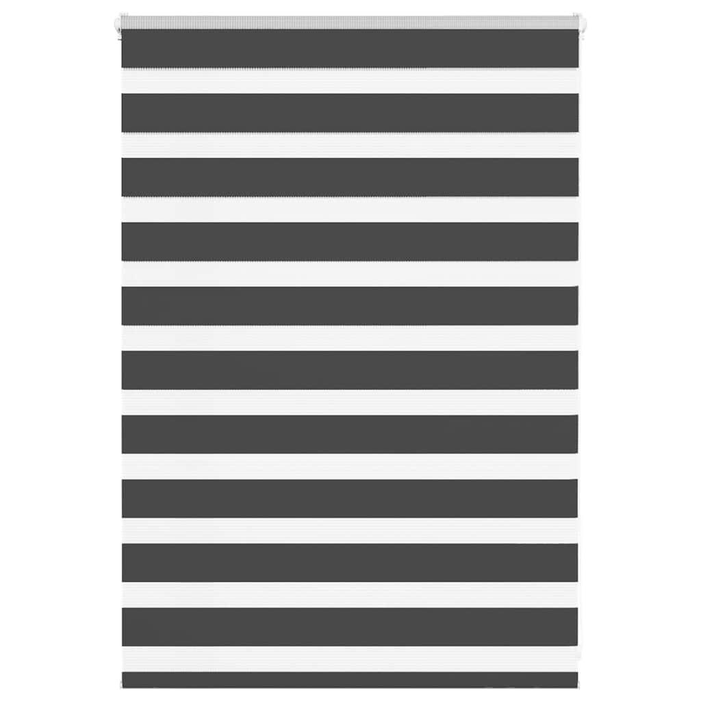 Zebragardin sort 110x100 cm stofbredde 105,9 cm polyester
