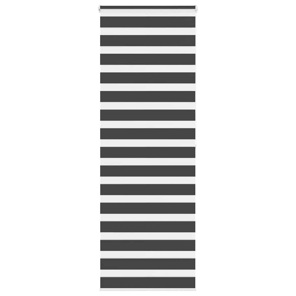 Zebragardin sort 85x200 cm stofbredde 80,9 cm polyester