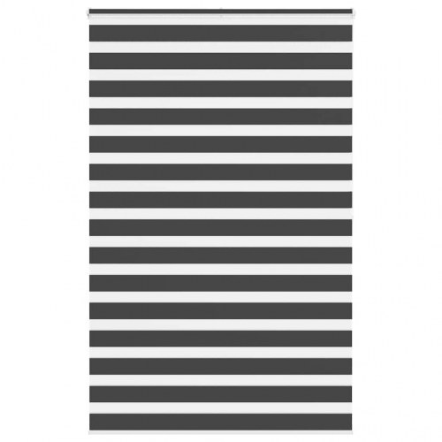 Zebragardin - sort 145×200 cm, stofbredde 140,9 cm, polyester
