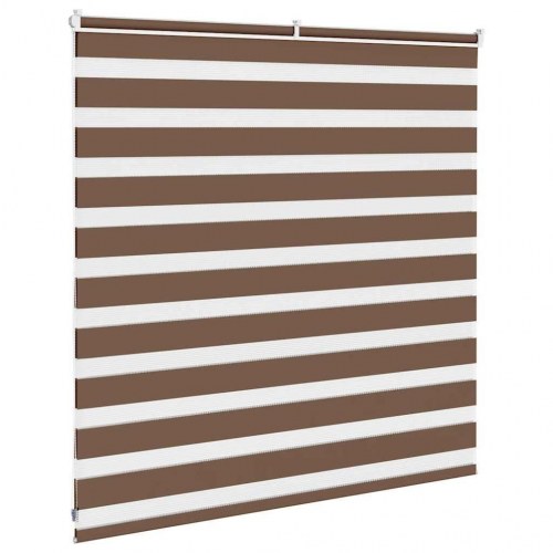 Zebragardin - brun 150×100 cm, stofbredde 145,9 cm, polyester