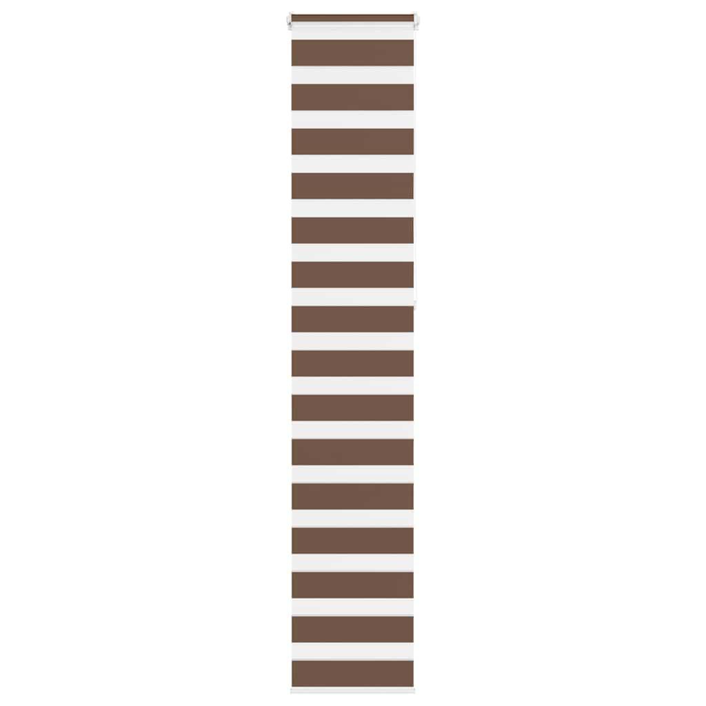 Zebragardin brun 45x230 cm stofbredde 40,9 cm polyester