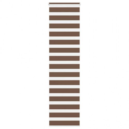 Zebragardin - brun 55×230 cm, stofbredde 50,9 cm, polyester
