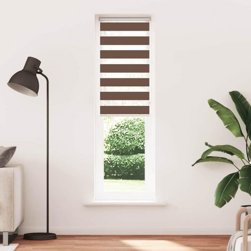 Zebragardin - brun 55×230 cm, stofbredde 50,9 cm, polyester