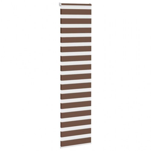 Zebragardin - brun 55×230 cm, stofbredde 50,9 cm, polyester