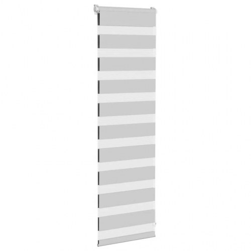 Zebragardin lysegrå 45×100 cm - stofbredde 40,9 cm, polyester