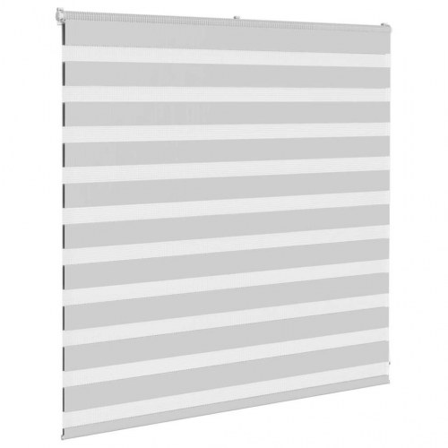 Zebragardin - lysegrå 150×100 cm, stofbredde 145,9 cm, polyester