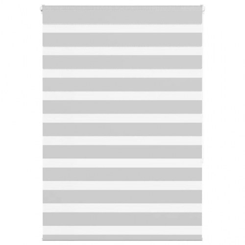 Zebragardin - lysegrå 115×150 cm, stofbredde 110,9 cm, polyester