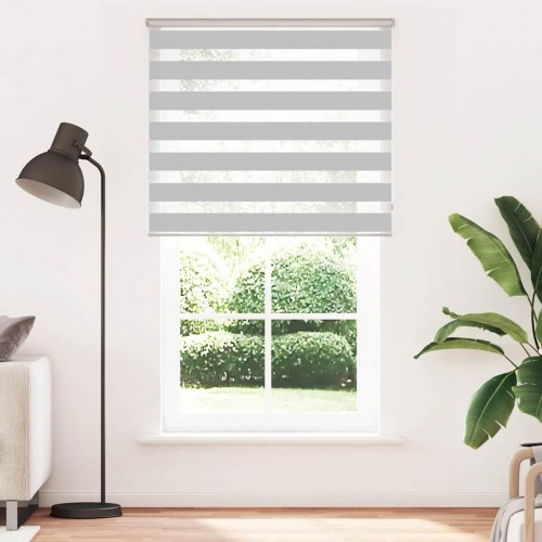 Zebragardin lysegrå 120×200 cm - stofbredde 115,9 cm, polyester