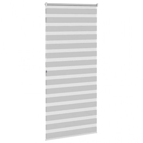 Zebragardin lysegrå 110×200 cm - stofbredde 105,9 cm, polyester