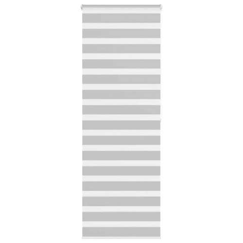 Zebragardin lysegrå 90×200 cm - stofbredde 85,9 cm, polyester