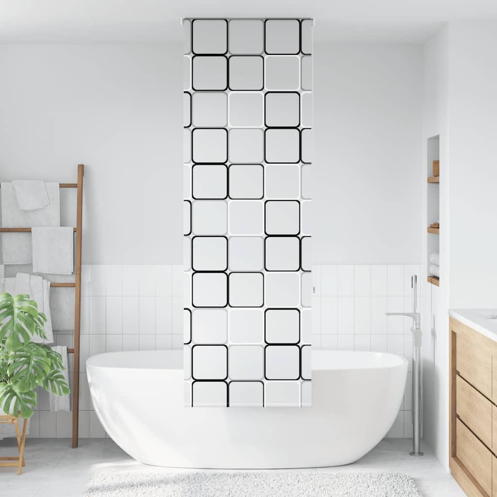 Bruserullegardin Stofbredde 66 Cm Firkantet - uden kassette / 60 x 240 cm