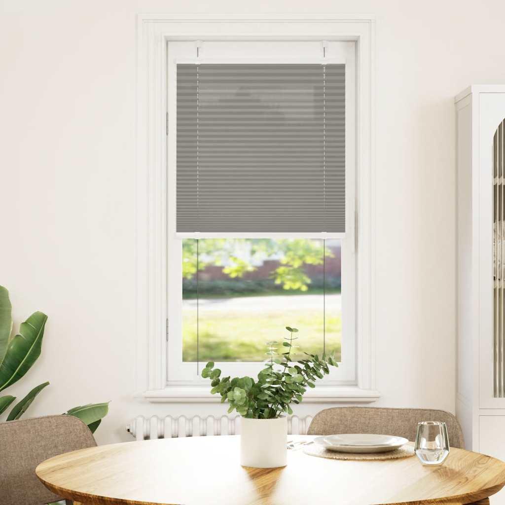 Plisségardin Antracit 65x100 cm Stofbredde 64,4 cm Polyester