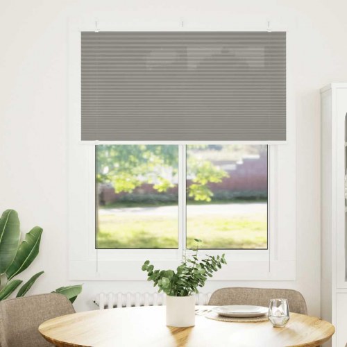 Plisségardin antracit 110×100 cm - stofbredde 109,4 cm, polyester