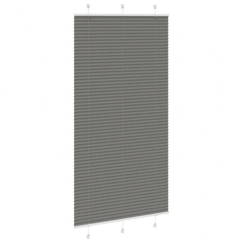 Plisségardin antracit 110x200 cm - stofbredde 109,4 cm, 100 % polyester