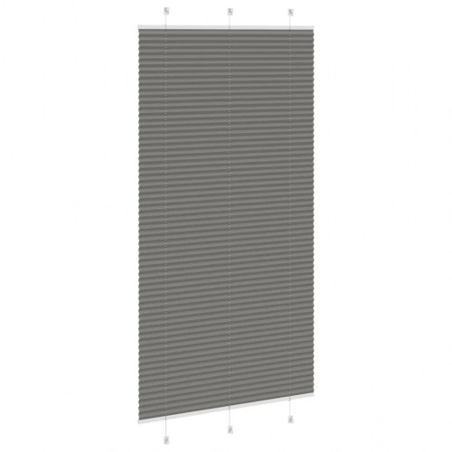 Plisségardin antracit 110x200 cm - stofbredde 109,4 cm, 100 % polyester