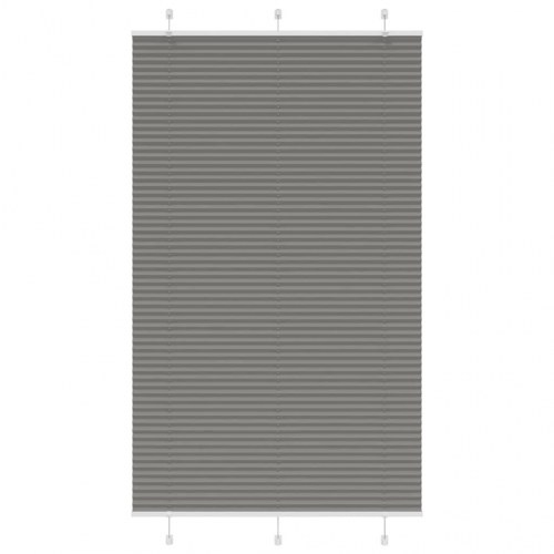 Plisségardin antracit 120×200 cm - stofbredde 119,4 cm, polyester