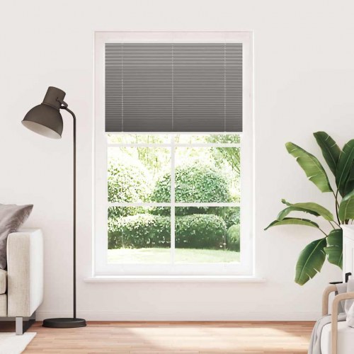 Plisségardin antracit 120×200 cm - stofbredde 119,4 cm, polyester