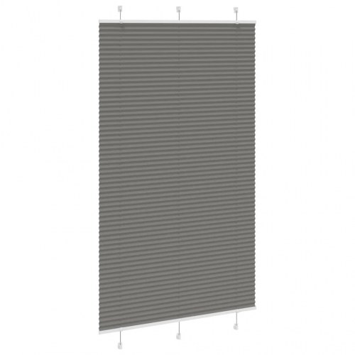 Plisségardin antracit 120×200 cm - stofbredde 119,4 cm, polyester