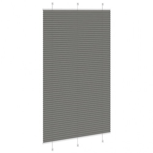 Plisségardin antracit 120×200 cm - stofbredde 119,4 cm, polyester
