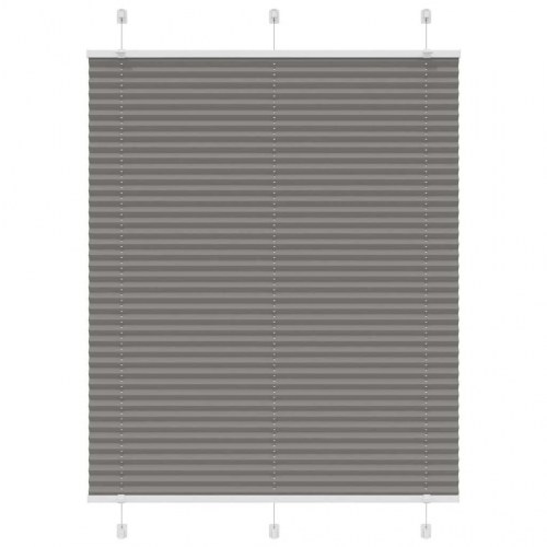 Plisségardin - antracit 110×150 cm, stofbredde 109,4 cm, polyester