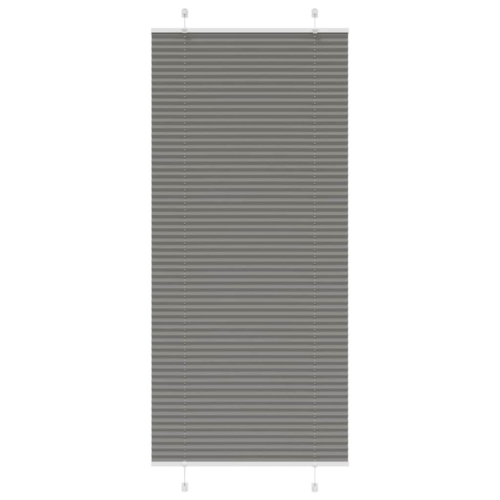 Plisségardin Antracit 90x200 cm Stofbredde 89,4 cm Polyester