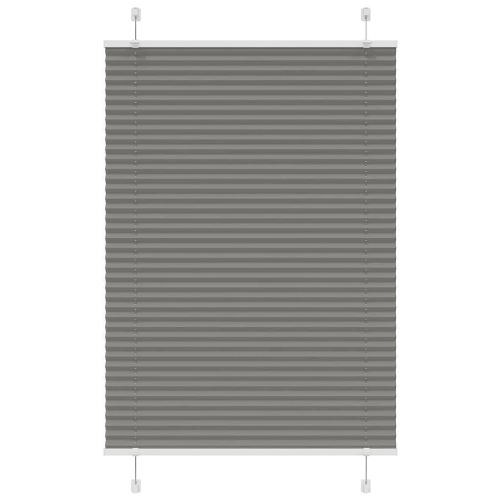 Plisségardin Antracit 85x150 cm Stofbredde 84,4 cm Polyester