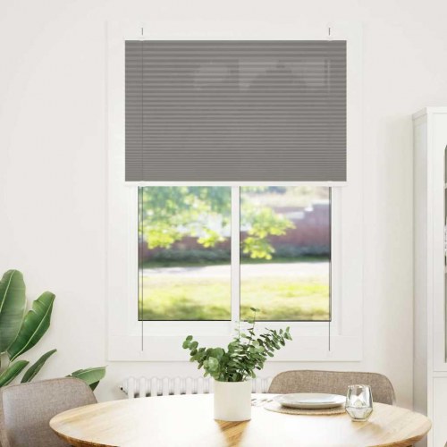 Plisségardin antracit 85×150 cm - stofbredde 84,4 cm, polyester