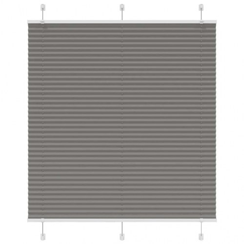 Plisségardin antracit 120×150 cm - polyester, stofbredde 119,4 cm