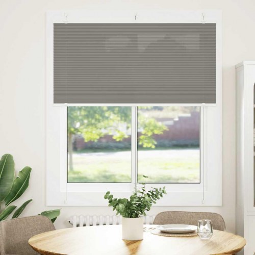Plisségardin antracit 120×150 cm - polyester, stofbredde 119,4 cm