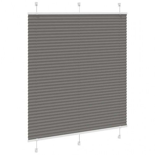 Plisségardin antracit 120×150 cm - polyester, stofbredde 119,4 cm