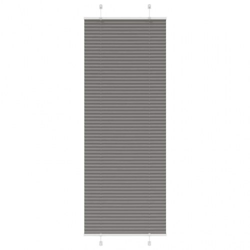 Plisségardin antracit 80×200 cm - stofbredde 79,4 cm, polyester