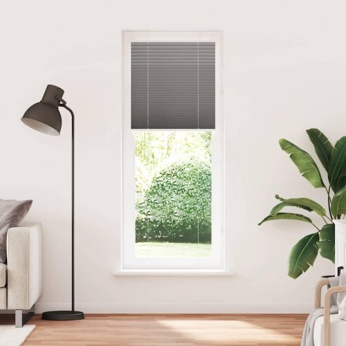 Plisségardin antracit 80×200 cm - stofbredde 79,4 cm, polyester