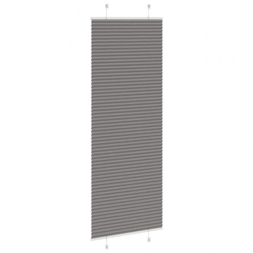 Plisségardin antracit 80×200 cm - stofbredde 79,4 cm, polyester