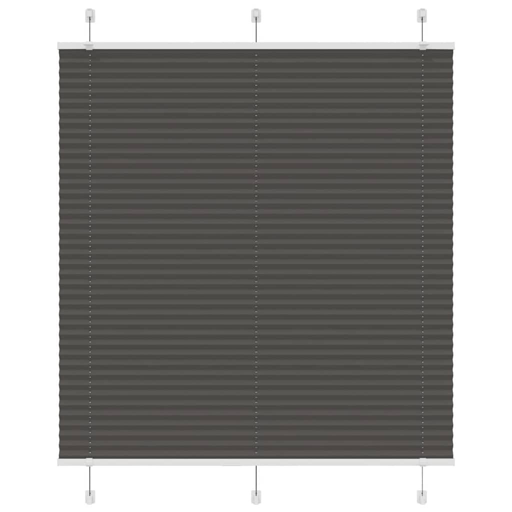 Plisségardin Sort 120x150 cm Stofbredde 119,4 cm Polyester
