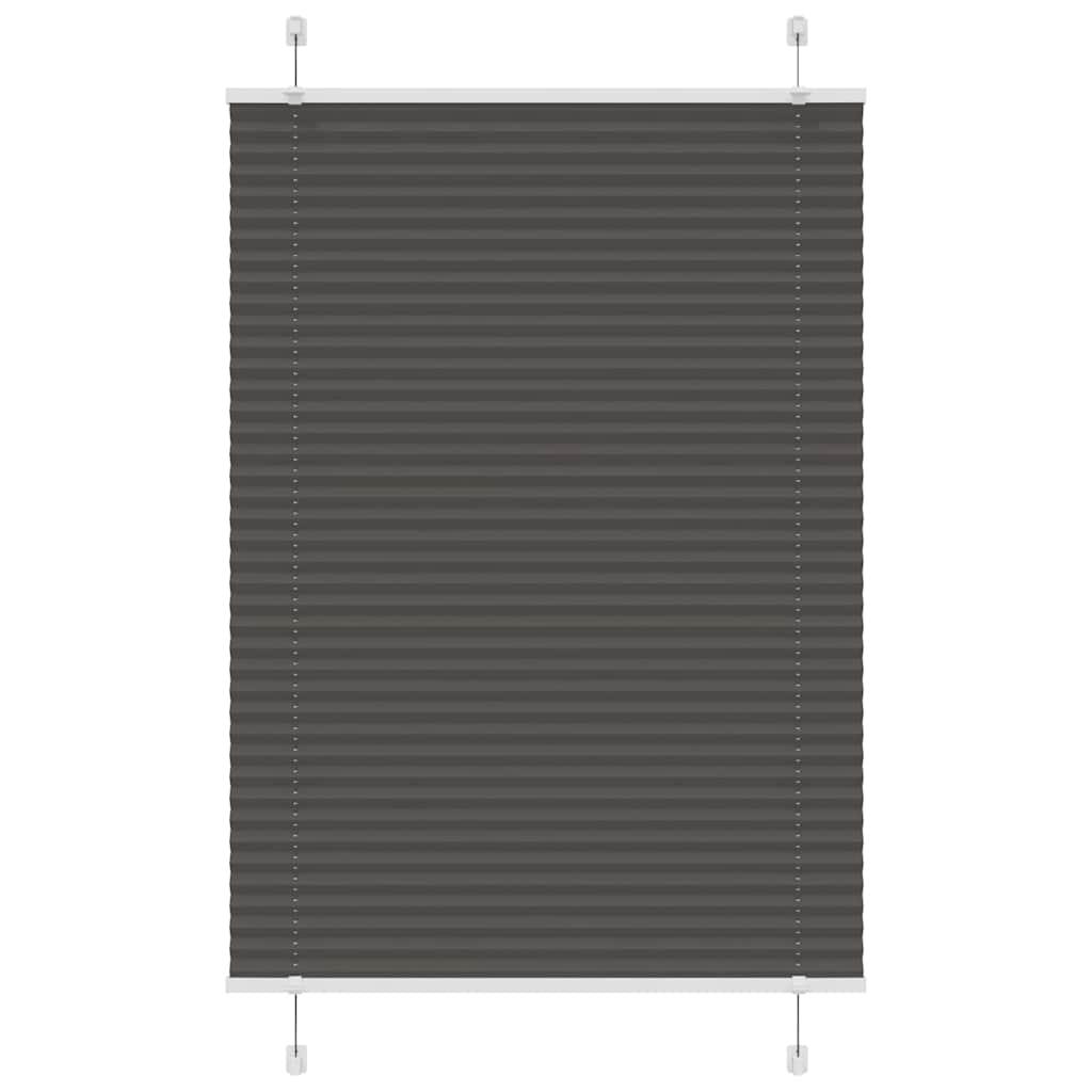 Plisségardin Sort 90x100 cm Stofbredde 89,4 cm Polyester