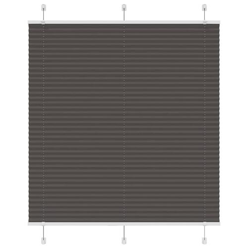 Plisségardin Sort 120x100 cm Stofbredde 119,4 cm Polyester