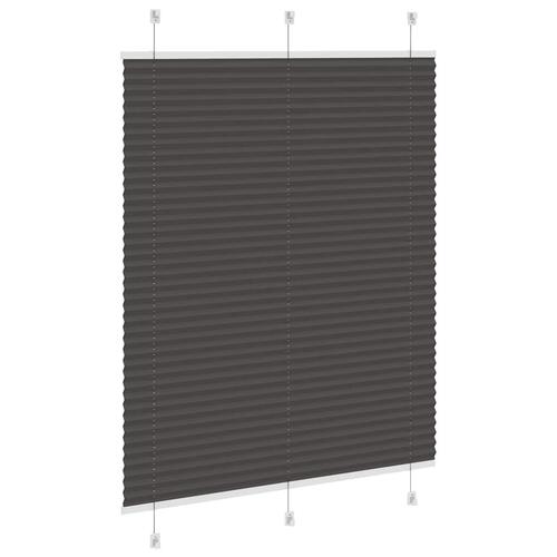Plisségardin Sort 110x150 cm Stofbredde 109,4 cm Polyester