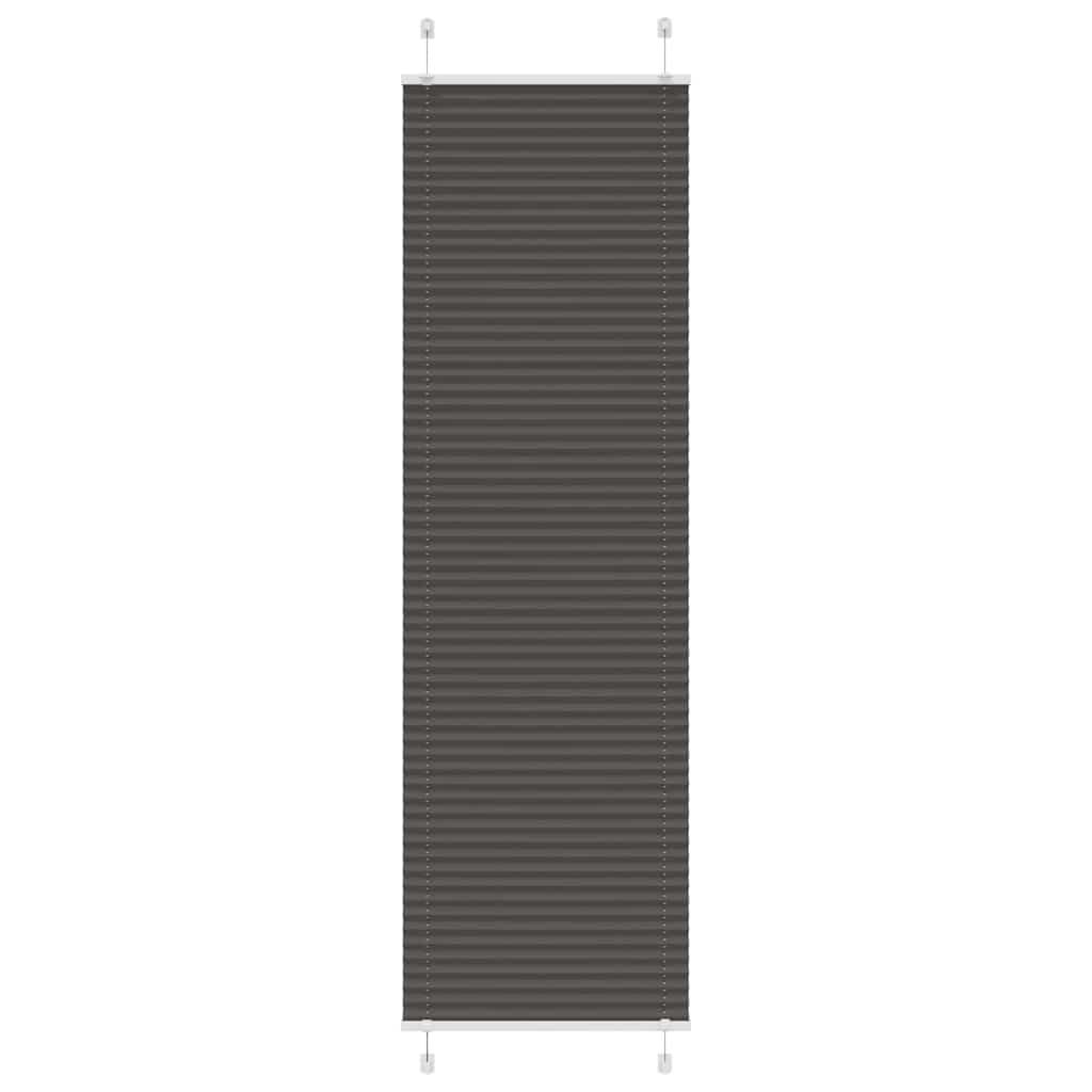 Plisségardin Sort 65x200 cm Stofbredde 64,4 cm Polyester