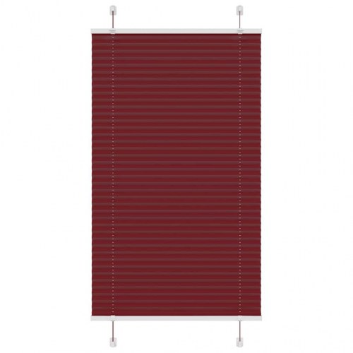 Plisségardin bordeauxrød 80×150 cm - stofbredde 79,4 cm, polyester