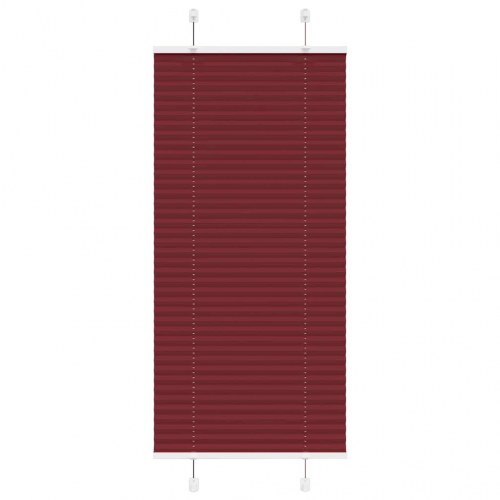 Plisségardin - bordeauxrød 55 × 150 cm, stofbredde 54,4 cm, polyester